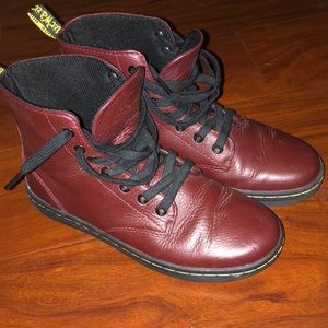 Maroon Doc Martens